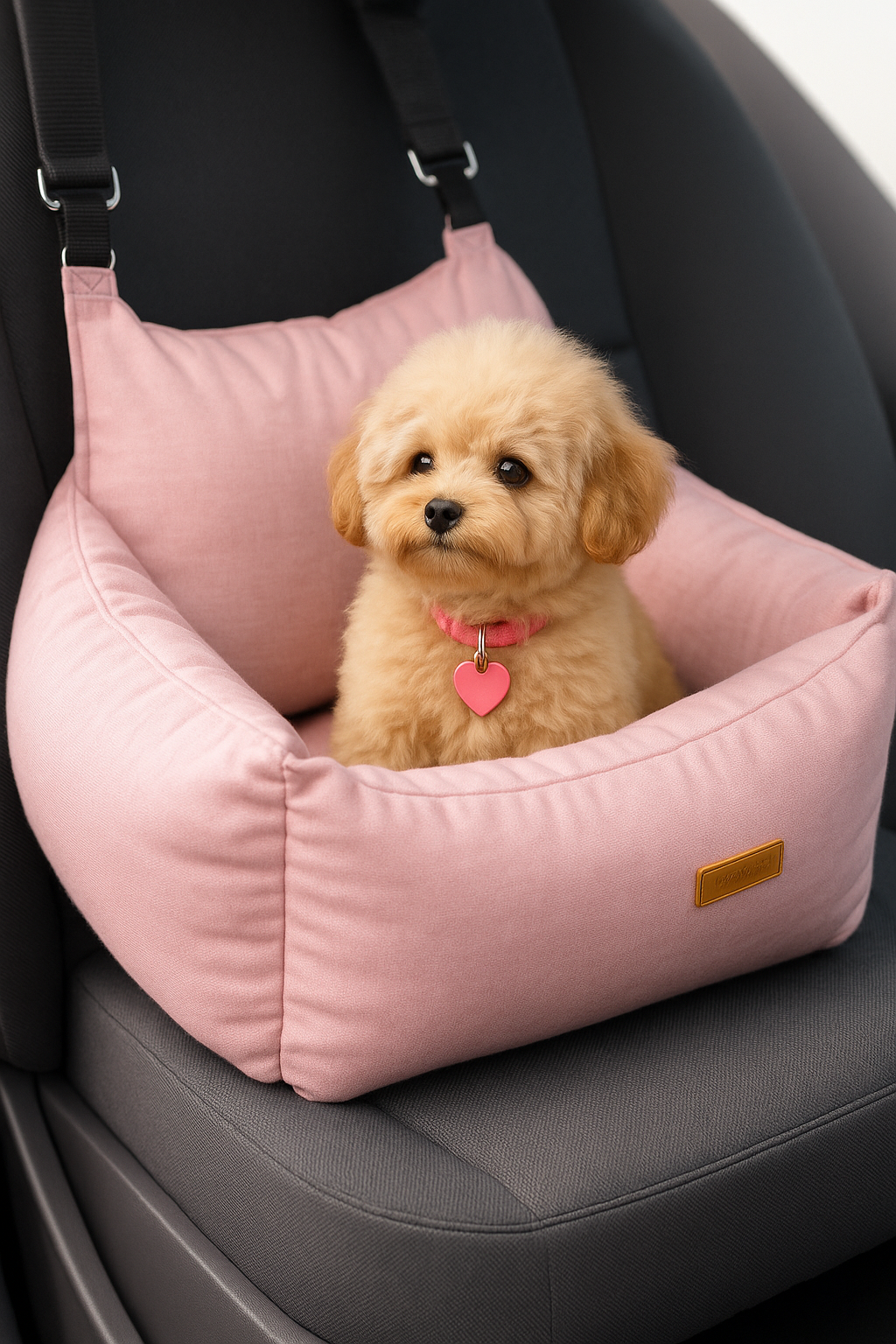 Luxury Dog Pet Seat Pink | Orthopaedic | Anti-Allergen | Machine Washable