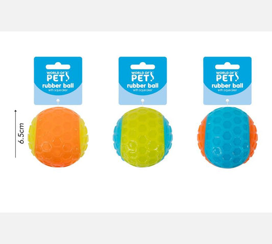 World of pets Small Dog/puppy Rubber Ball
