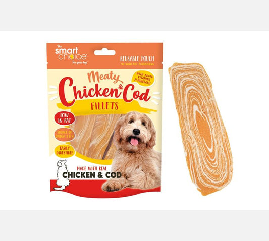 Smart Choice Chicken & Cod Fillet Dog Treat 7 Pack