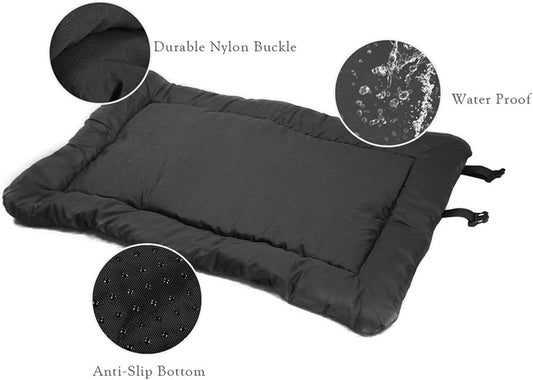 Luxury Dog Cushion Mat Double Sided Anthracite/Grey