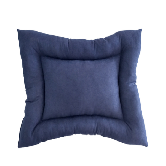 Luxury Dog Cushion Mat Double Sided Checkured / Navy