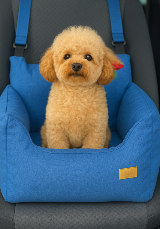 Luxury Dog Pet Seat Blue | Orthopaedic | Anti-Allergen | Machine Washable